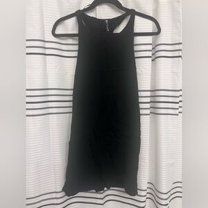 EUC Zara Black Slinky Twist Back Mini Sleeveless Cocktail Party Dress med
